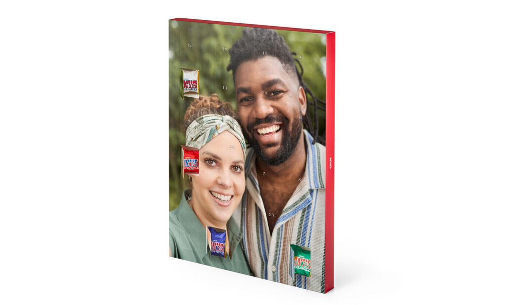 Tony's Chocolonely chokladkalender med bild - Stående