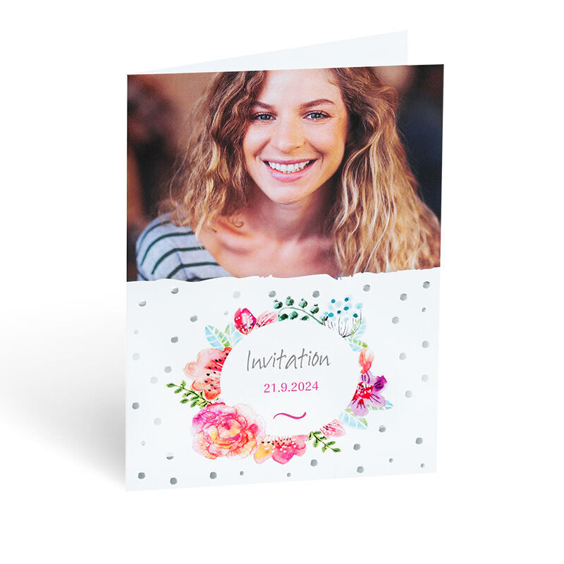 Vikkort med egen bild (5-pack)